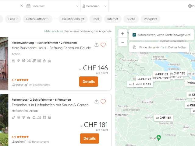 e-domizil Buchungssystem