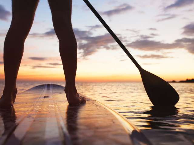 Stand-up-Paddeln auf dem Bodensee